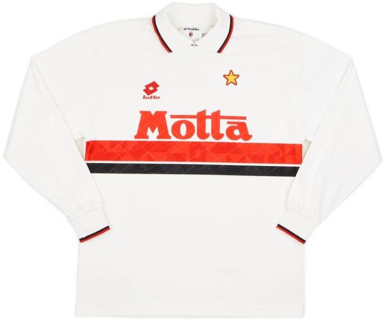 Camiseta visitante AC Milan 1993-94, Champions League