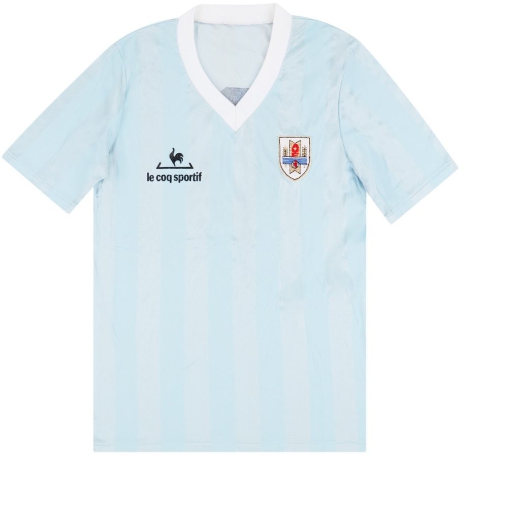 Primera equipación de Uruguay 1985
