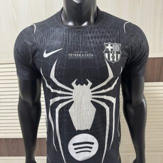 Camiseta FC Barcelona 2026-2027 Spiderman negro Edicion Especial Version jugador