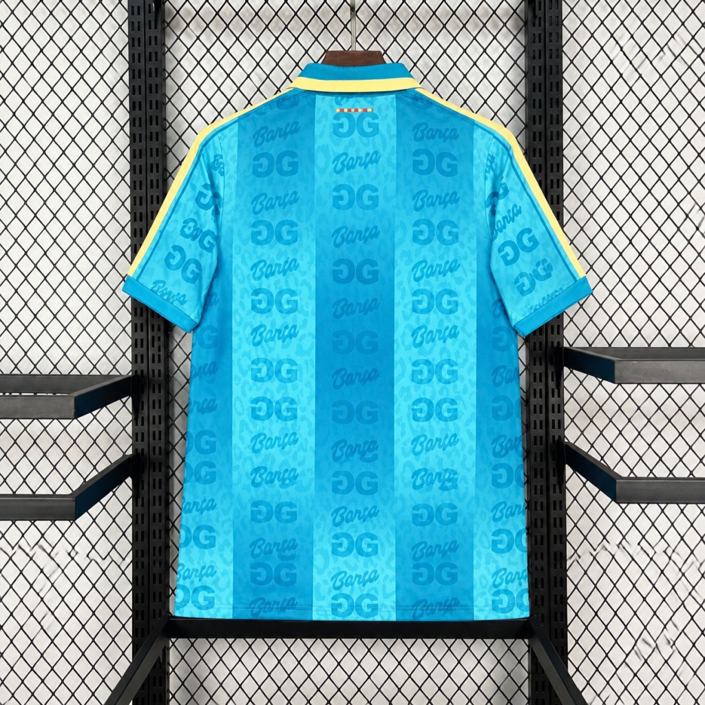 Camiseta Turquesa FC Barcelona x Golf Wang 2026-2027 Edicion Retro - Imagen 2