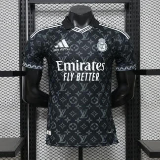 Camiseta Real Madrid 2026-2027 Louis Vuitton Negro Edicion Especial versión jugador