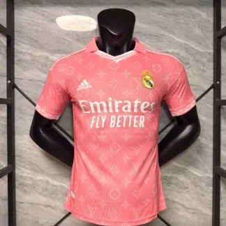 Camiseta LV Floral Rosa Real Madrid 2026-2027 Edición Especial versión jugador