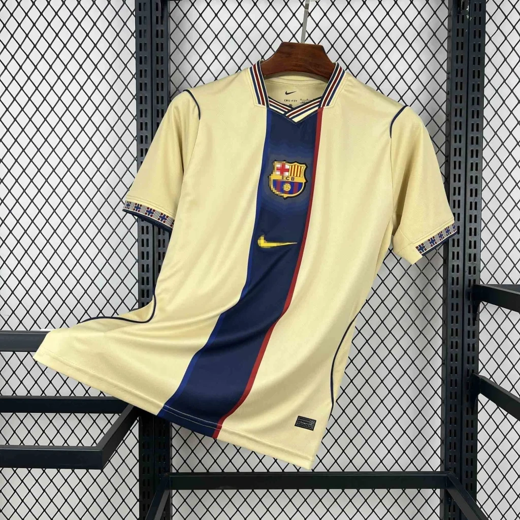 Camiseta Beige FC Barcelona 2026-2027 Edicion Retro Version Fan
