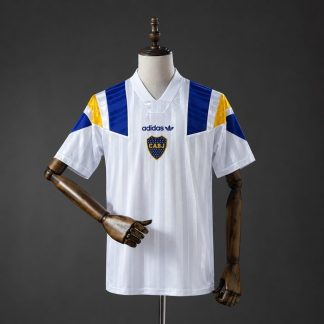 Camiseta Boca Juniors 2026-2027 Blanco Edicion Retro Versión Fan