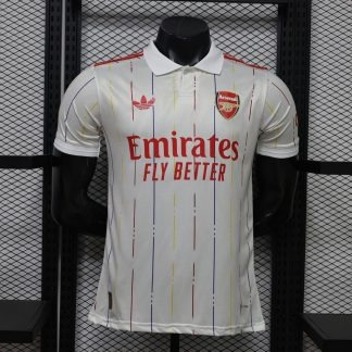 Camiseta Blanca Arsenal 2026-2027 Edicion Retro versión Jugador