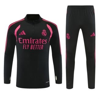 Conjunto Chandal niño/adulto Negro 2026-2027 Real Madrid Version Fan