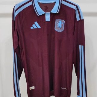 Camiseta Manga Larga Aston Villa 2026-2027 Watkins Primera Equipacion Version Fan