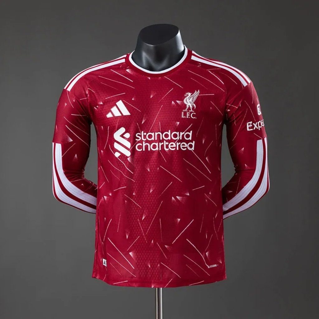 Camiseta Manga Larga Liverpool Szoboszlai 2026-2027 Primera Equipacion Versión Jugador