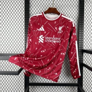 Camiseta Manga Larga Liverpool Szoboszlai 2026-2027 Primera Equipacion Versión Fan