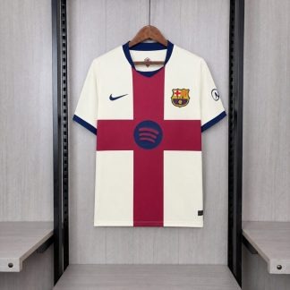Camiseta cuarta equipacion FC Barcelona 2026-2027 beige versión fan