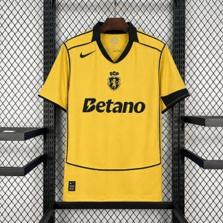 Camiseta dorada Sporting Lisboa 2026-2027 segunda equipacion versión fan