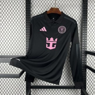 Camiseta manga larga Inter Miami negro 2026-2027 segunda equipacion version fan