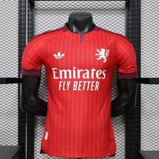 Camiseta roja Olympique Lyon 2026-2027 segunda equipacion versión jugador