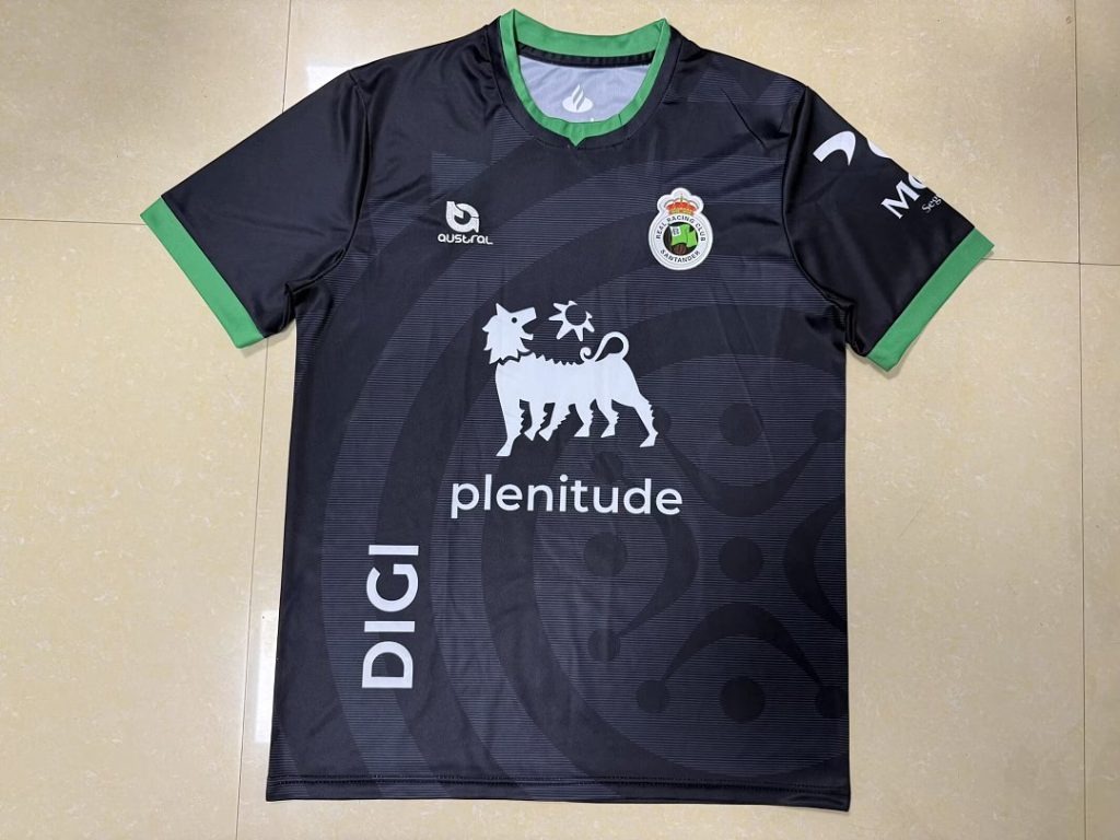Camiseta tercera equipacion Racing Santander 2026-2027 negro version fan