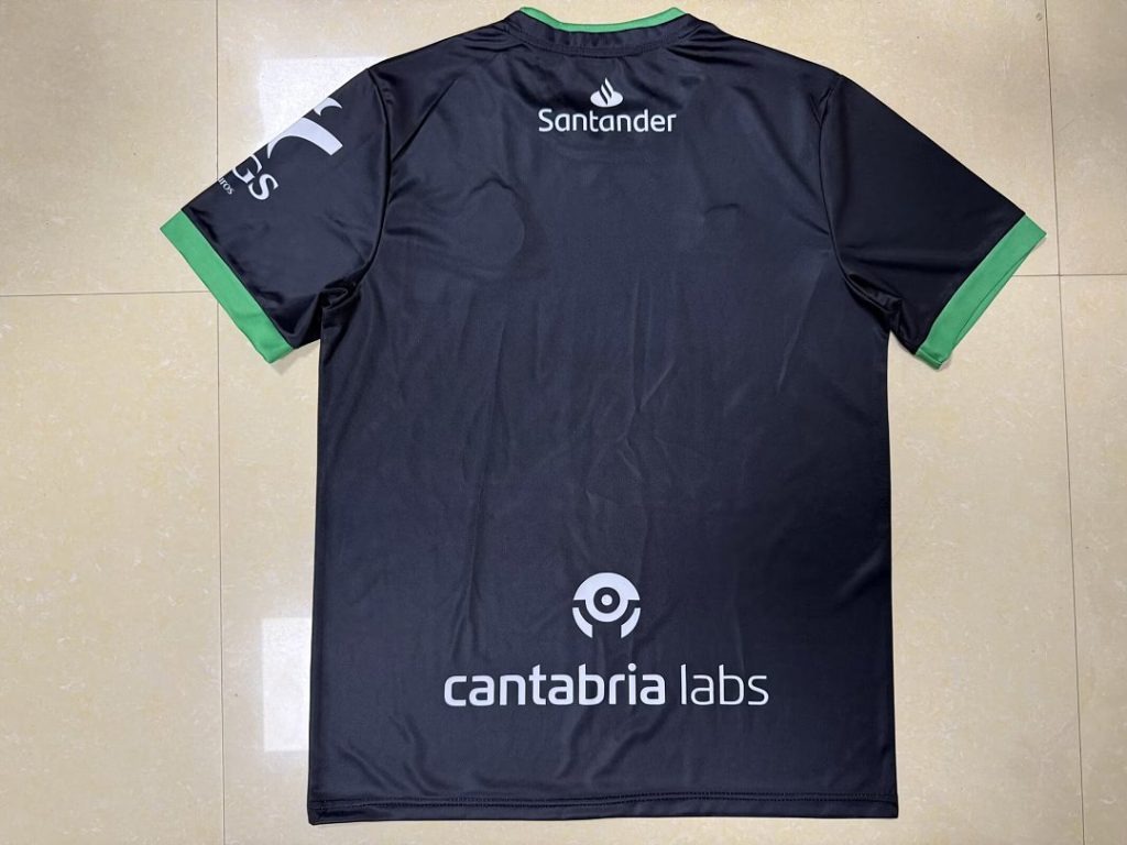 Camiseta tercera equipacion Racing Santander 2026-2027 negro version fan - Imagen 2