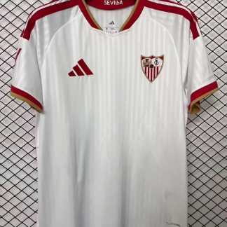 Nueva camiseta Sevilla blanca 2026-2027 primera equipacion versión fan