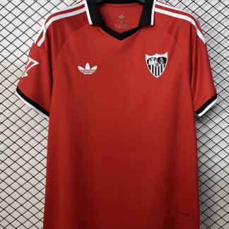 Nueva camiseta Sevilla roja 2026-2027 segunda equipacion versión fan