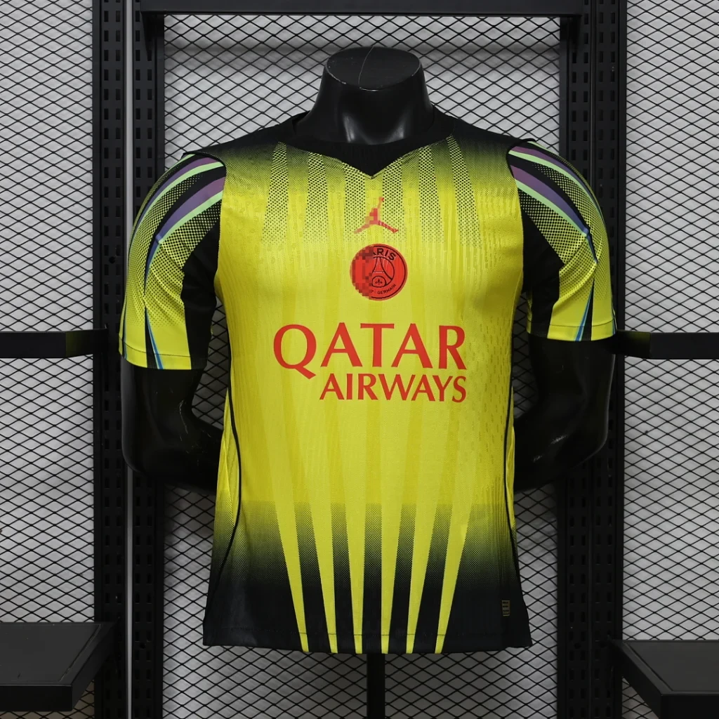 Camiseta Amarrillo PSG 2026-2027 Jordan Edicion Especial Version Jugador