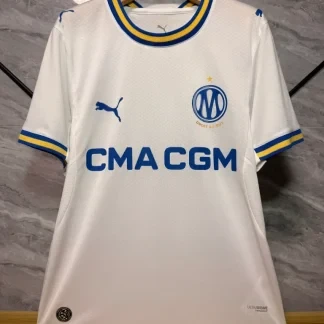 Camiseta Olympique Marsella blanca 2026-2027 primera equipacion versión Fan