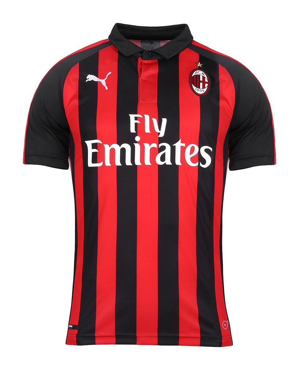 Primera equipación de AC Milan 18-19