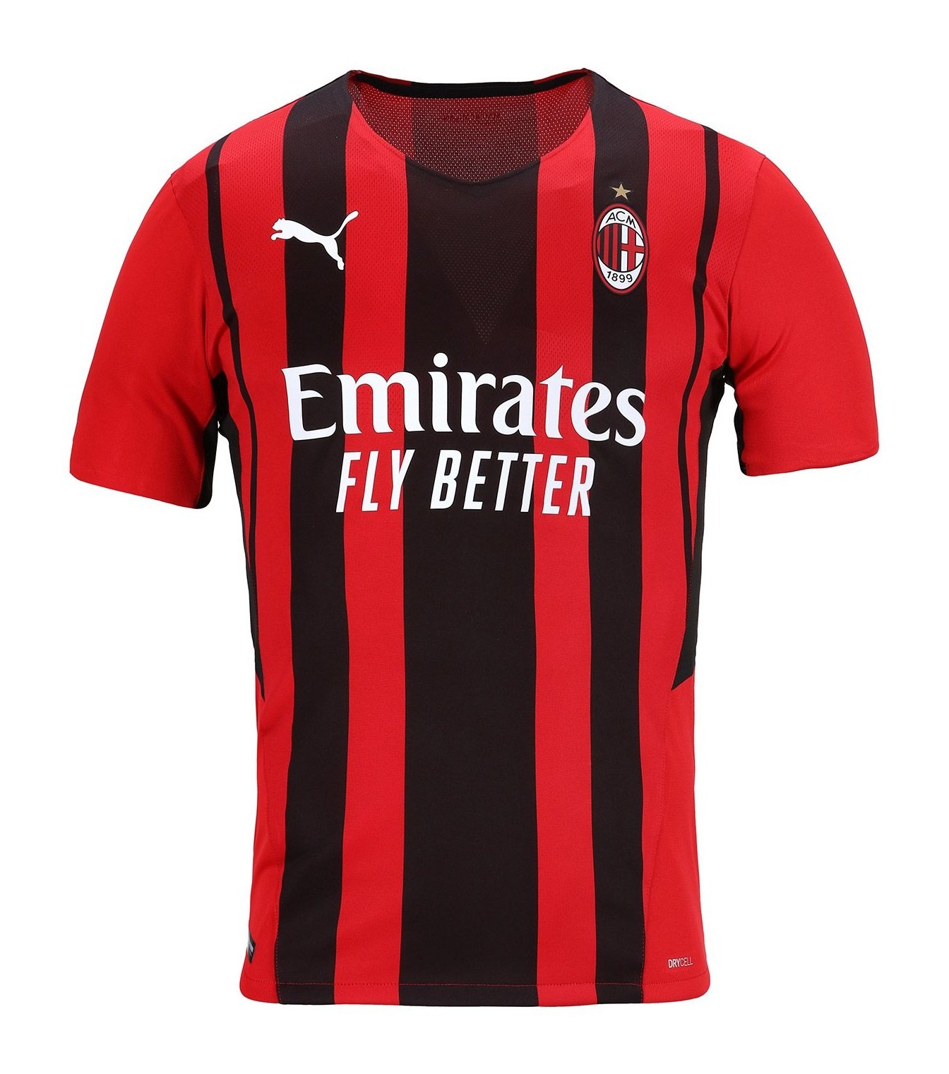 Primera equipación de AC Milan 21-22