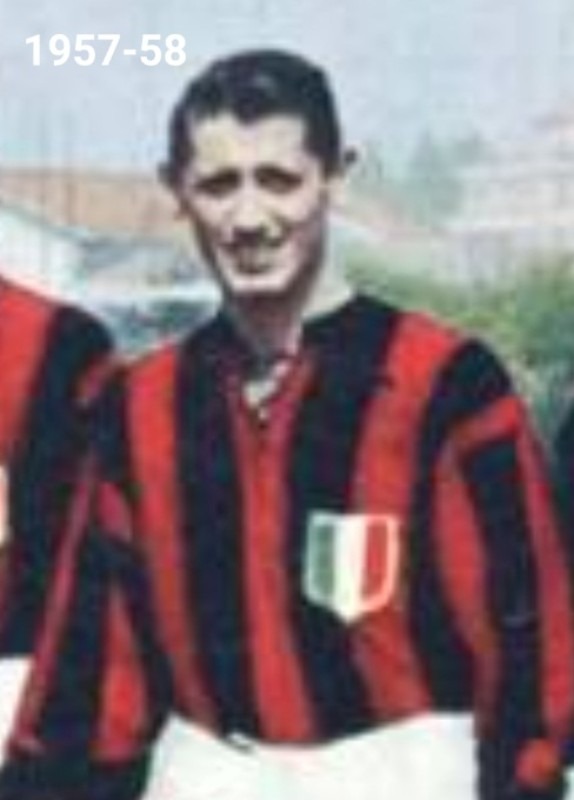 Primera equipación de AC Milan 57-58