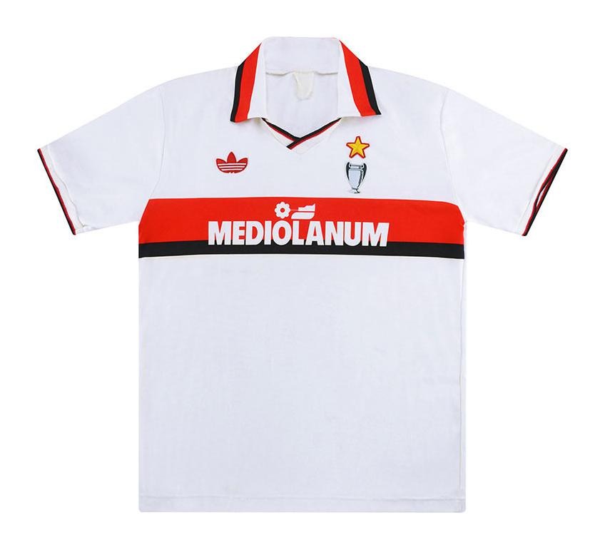 Segunda equipación de AC Milan 90-91