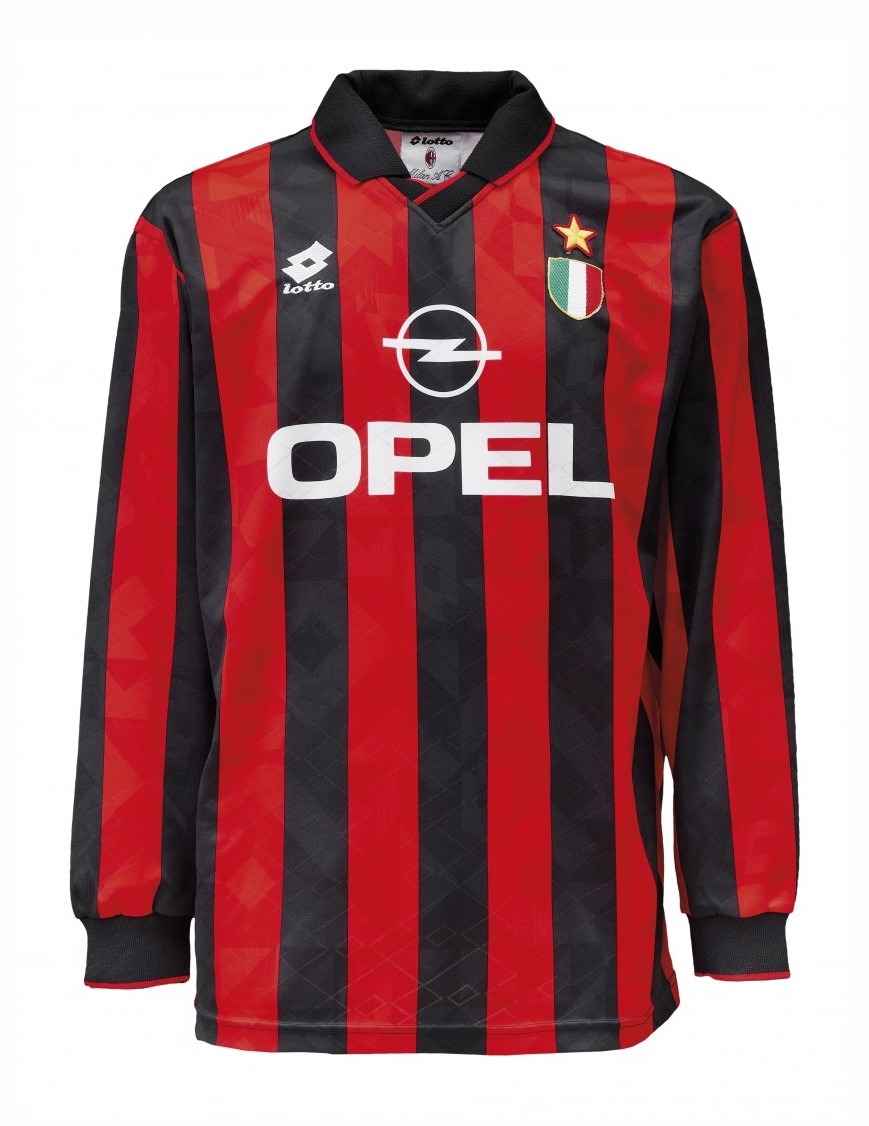Primera equipación de AC Milan 94-95