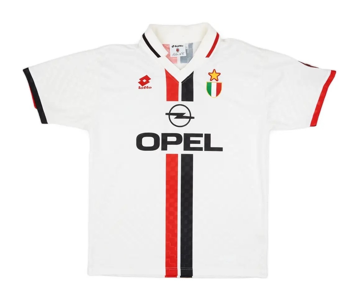 Segunda equipación de AC Milan 96-97 (Carry-over)