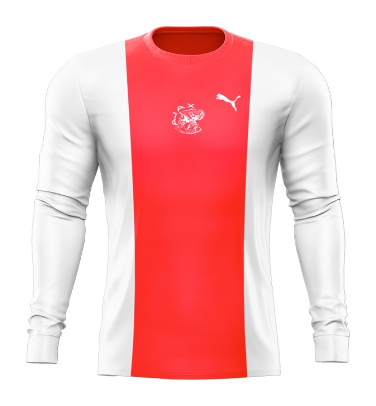 Primera equipación de Ajax Amsterdam 77-78