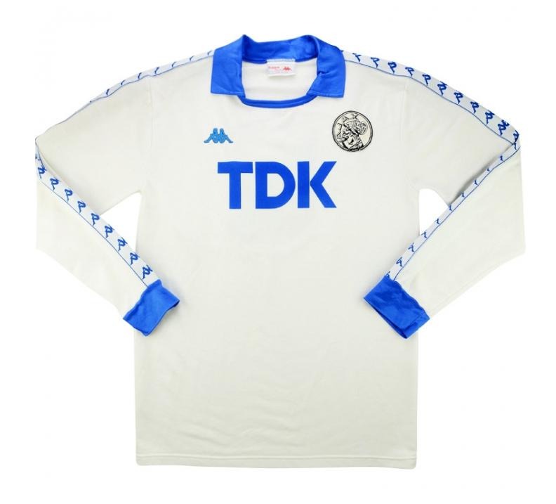 Segunda equipación de Ajax Amsterdam 88-89