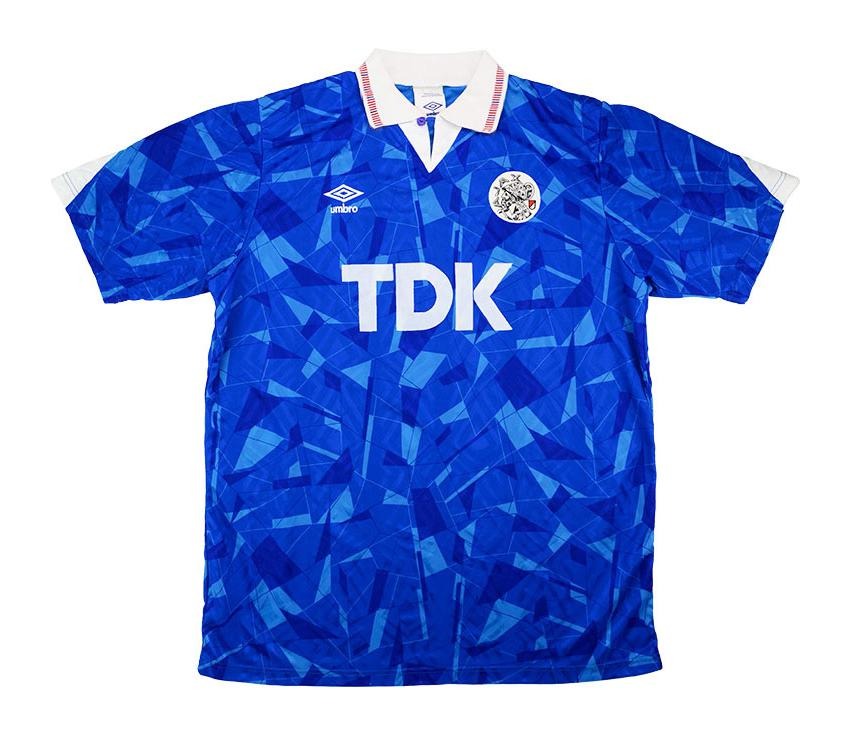 Segunda equipación de Ajax Amsterdam 90-91
