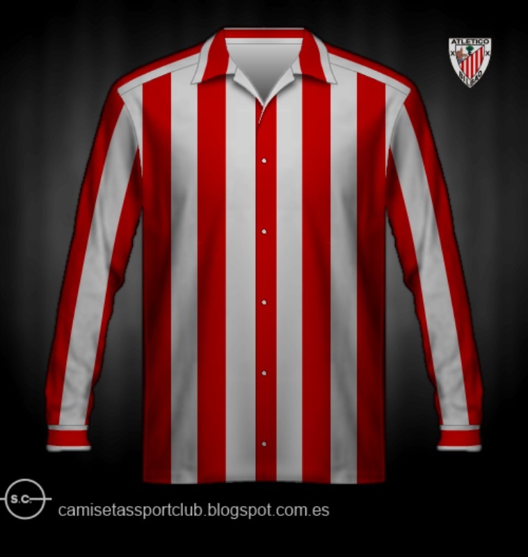 Primera equipación de Athletic Club 1942-43