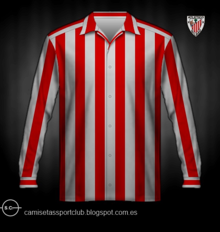 Primera equipación de Athletic Club 1943-44