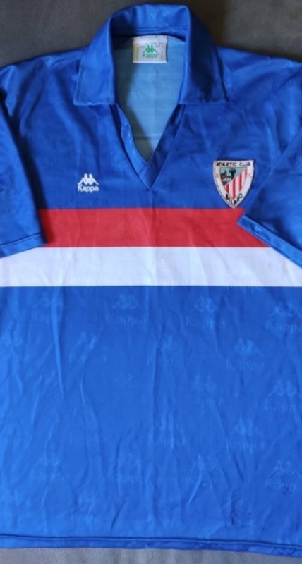 Segunda equipación de Athletic Club 91-92