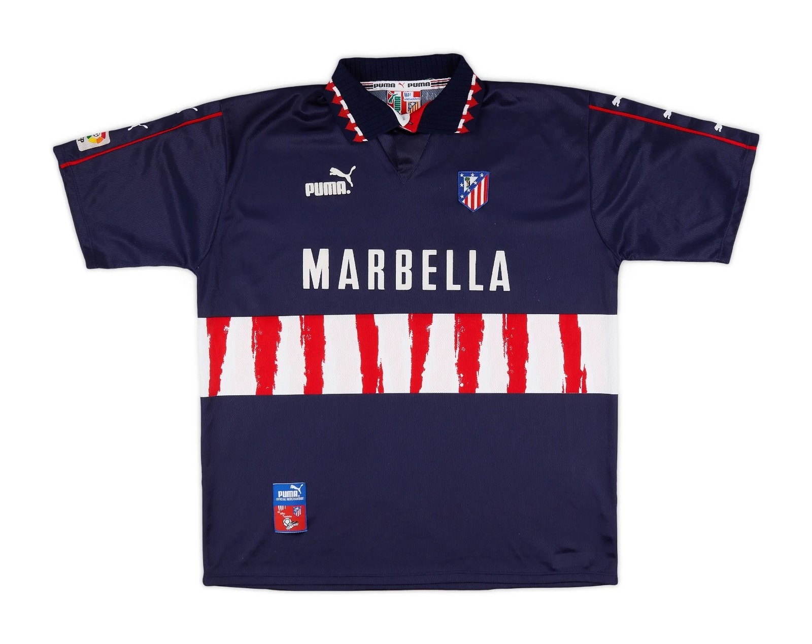 Segunda equipación de Atlético Madrid 97-98