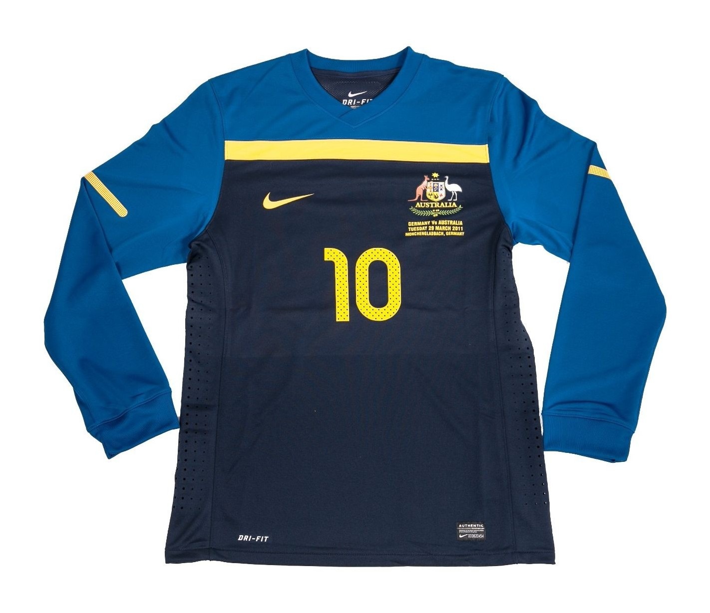 Segunda equipación de Australia 2010