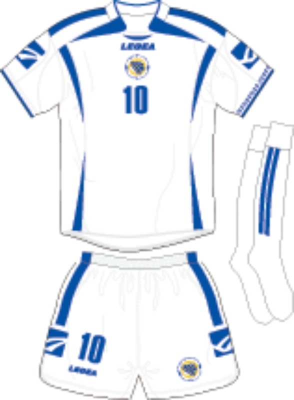 Primera equipación de Bosnia and Herzegovina 2008