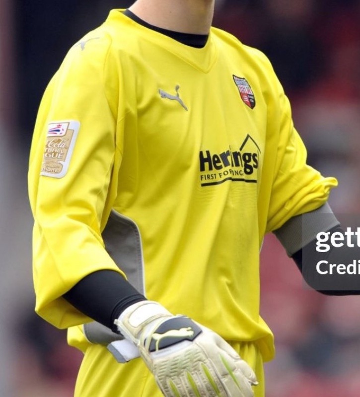 Equipación de portero de Brentford FC 09-10