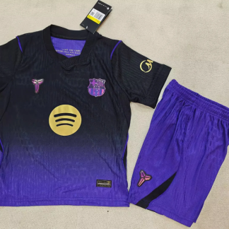 Conjunto Niño FC Barcelona negro/morado 2026-2027 segunda equipacion