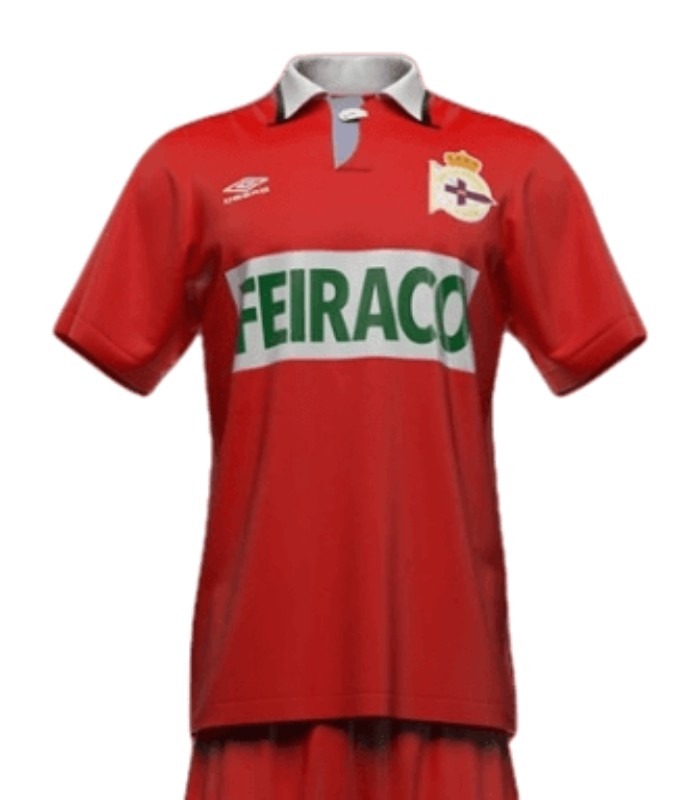 Segunda equipación de Deportivo de La Coruña (Deportivo de A Coruña) 92-93