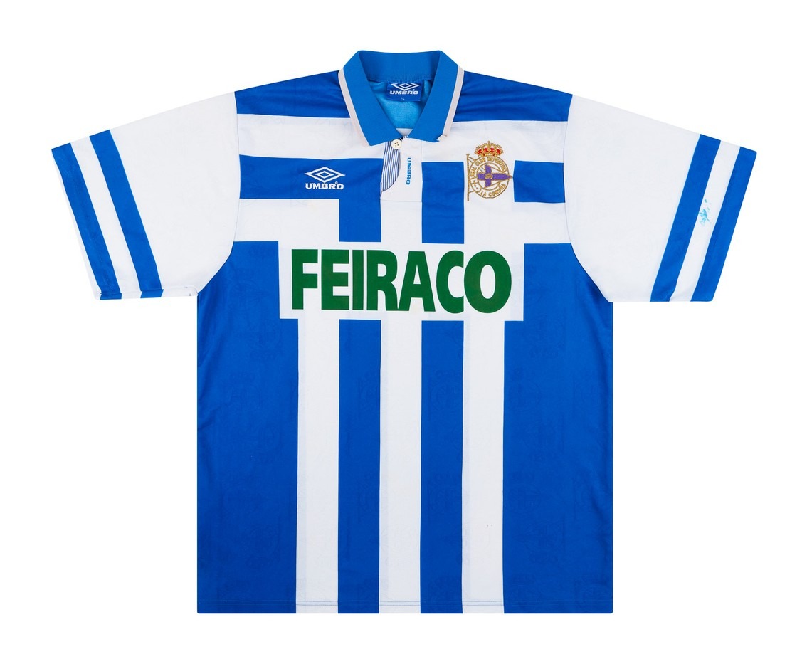 Primera equipación de Deportivo de La Coruña (Deportivo de A Coruña) 93-94