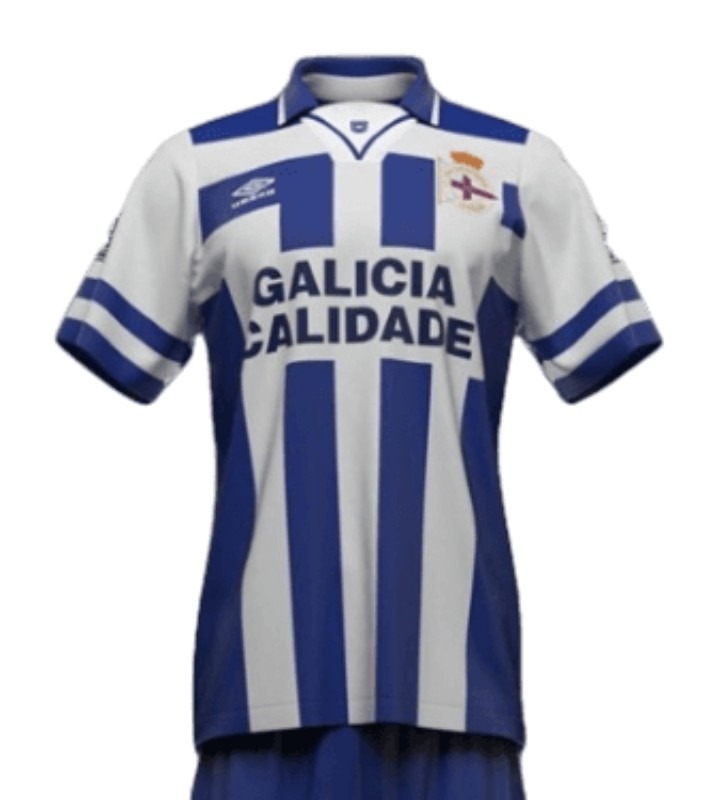 Primera equipación de Deportivo de La Coruña (Deportivo de A Coruña) 94-95
