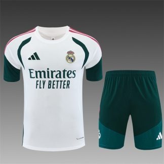 Conjunto entrenamiento Real Madrid 2026-2027 Blanco/Verde edición hombre
