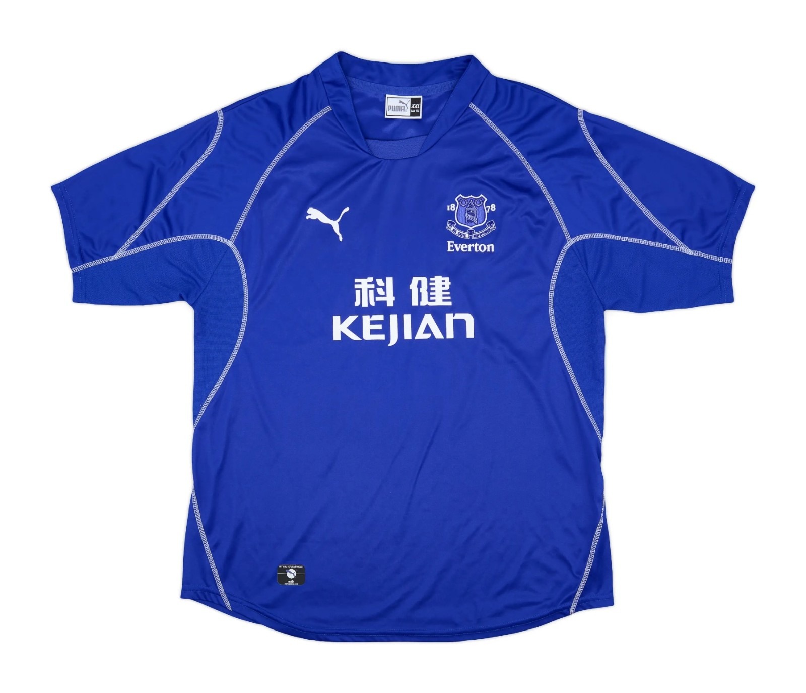 Primera equipación de Everton FC 02-03