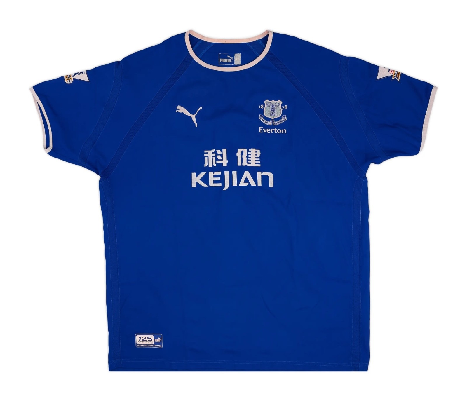 Primera equipación de Everton FC 03-04