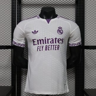 Camiseta Real Madrid 2026-2027 Blanco/Morado Edicion Especial Version Jugador