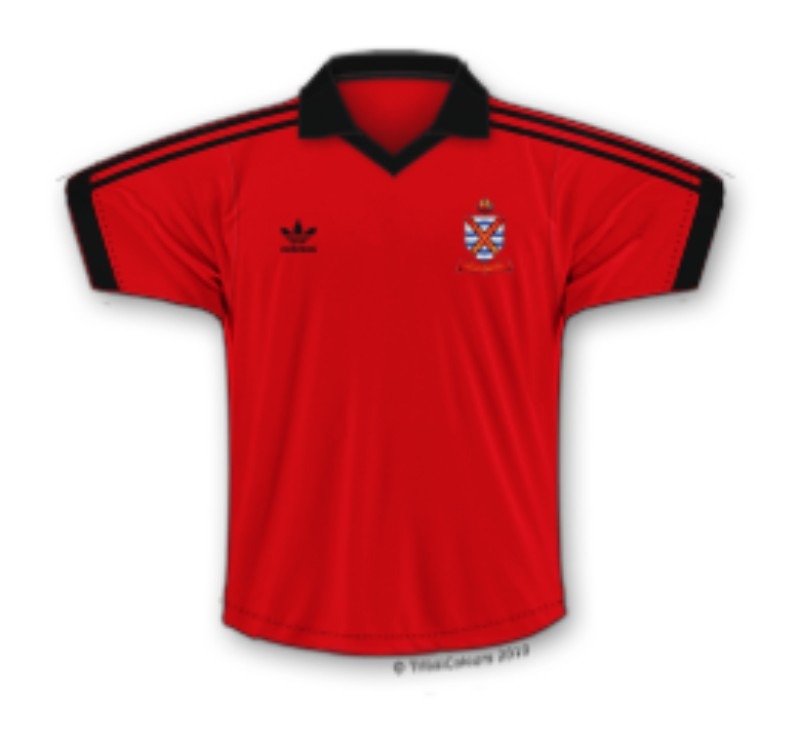 Segunda equipación de Fulham FC 77-78