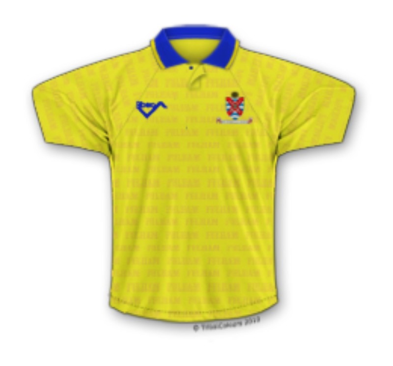 Tercera equipación de Fulham FC 91-92 (Carry-over)
