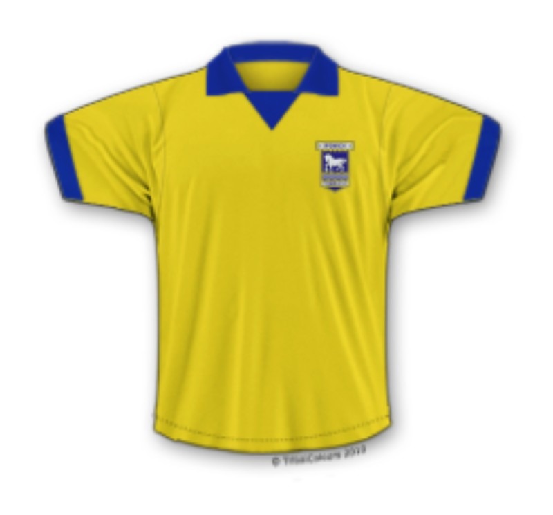 Segunda equipación de Ipswich Town 72-73